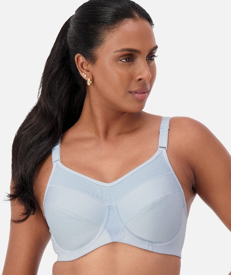 Triumph Triaction Ultra Underwired Sports Bra - Powder Blue Bras